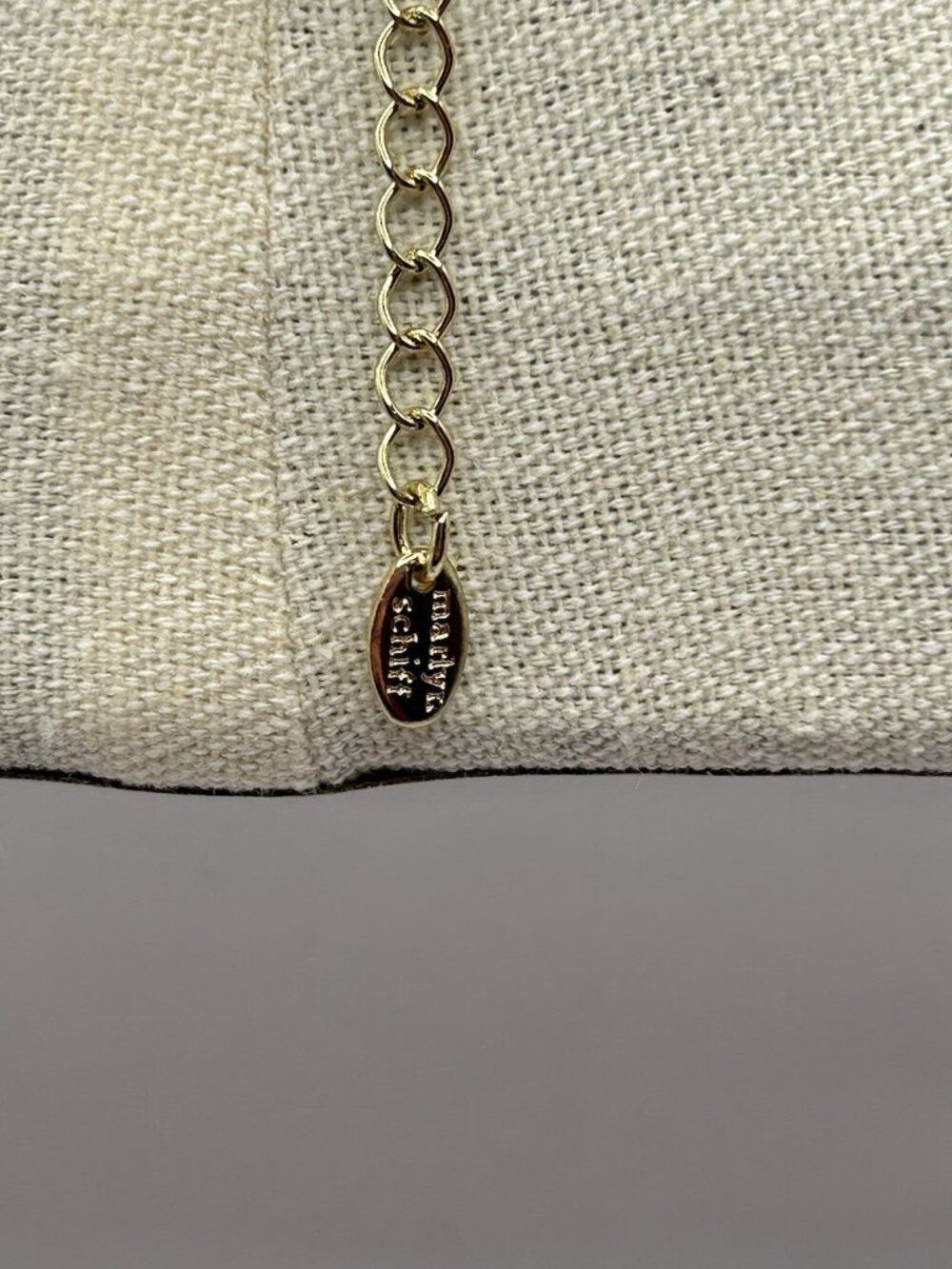 Marlyn Schiff Gold Tone Necklace Rhinestones Statement Jewelry Christmas Holiday - Picture 5 of 11